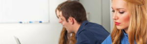 Conscientious employee making the most of time at work.