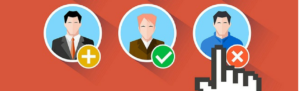 Mouse cursor hovers over the supervisor selected to receive PTO notifications out of the entire management team.