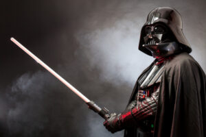 Darth Vader wielding light saber: leadership lessons learned from Star Wars.