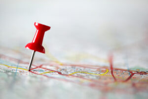 Red pin on a map showing new FingerCheck360 states.