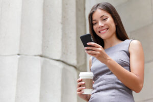 Employee using Fingercheck self-service to manage personal information, settings, and preferences.