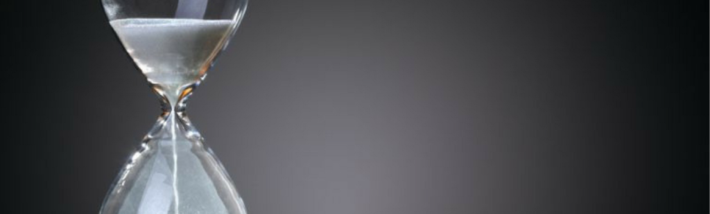 Hourglass projects concept of time, time off.