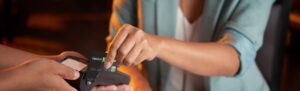 Employee swipes Fingercheck paycard covered by federal and state paycard laws and regulations.