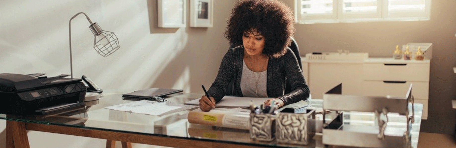 lady writing a letter