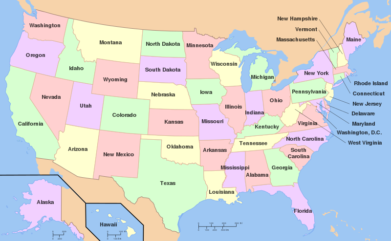 Map of the United States