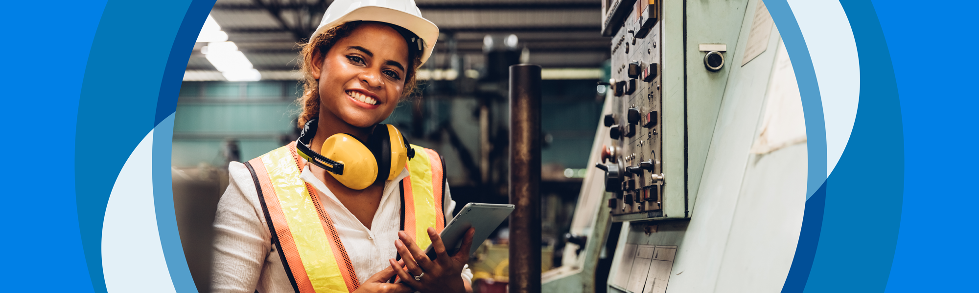 woman who works in construction