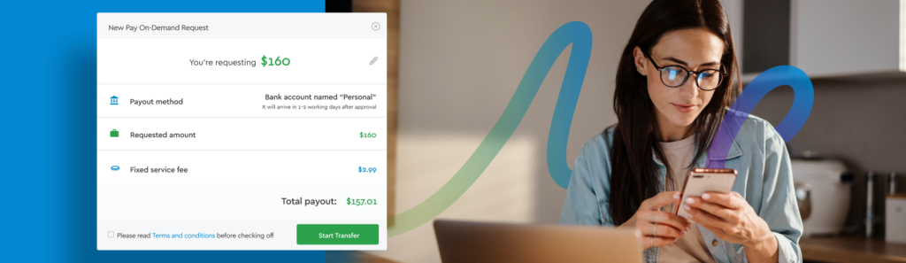 Fingercheck Pay On-Demand earned wage access