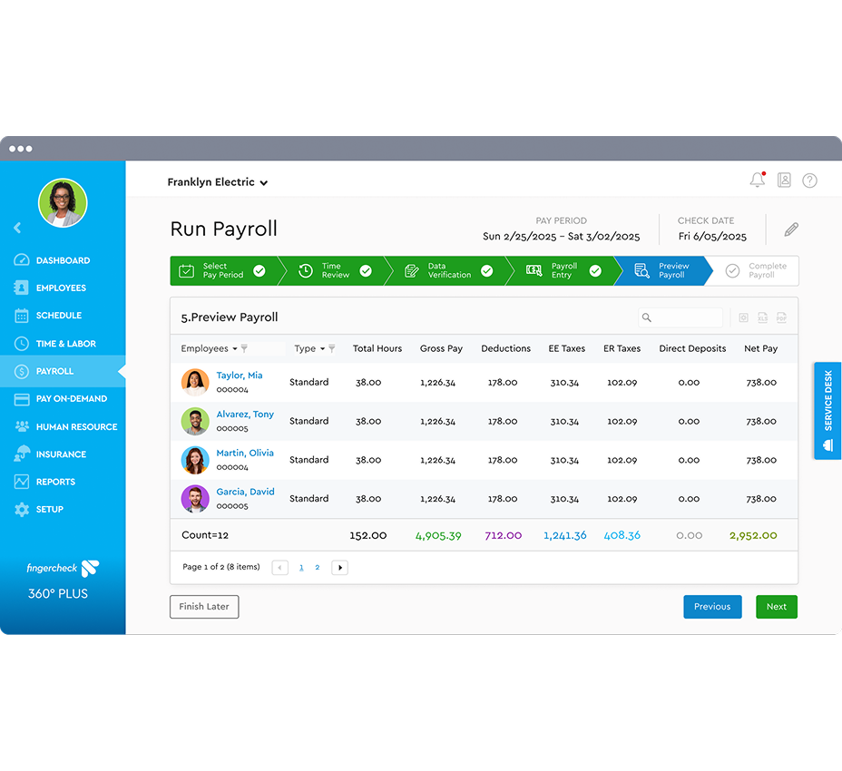 Pay accurately for roles, shifts, and sites—automatically