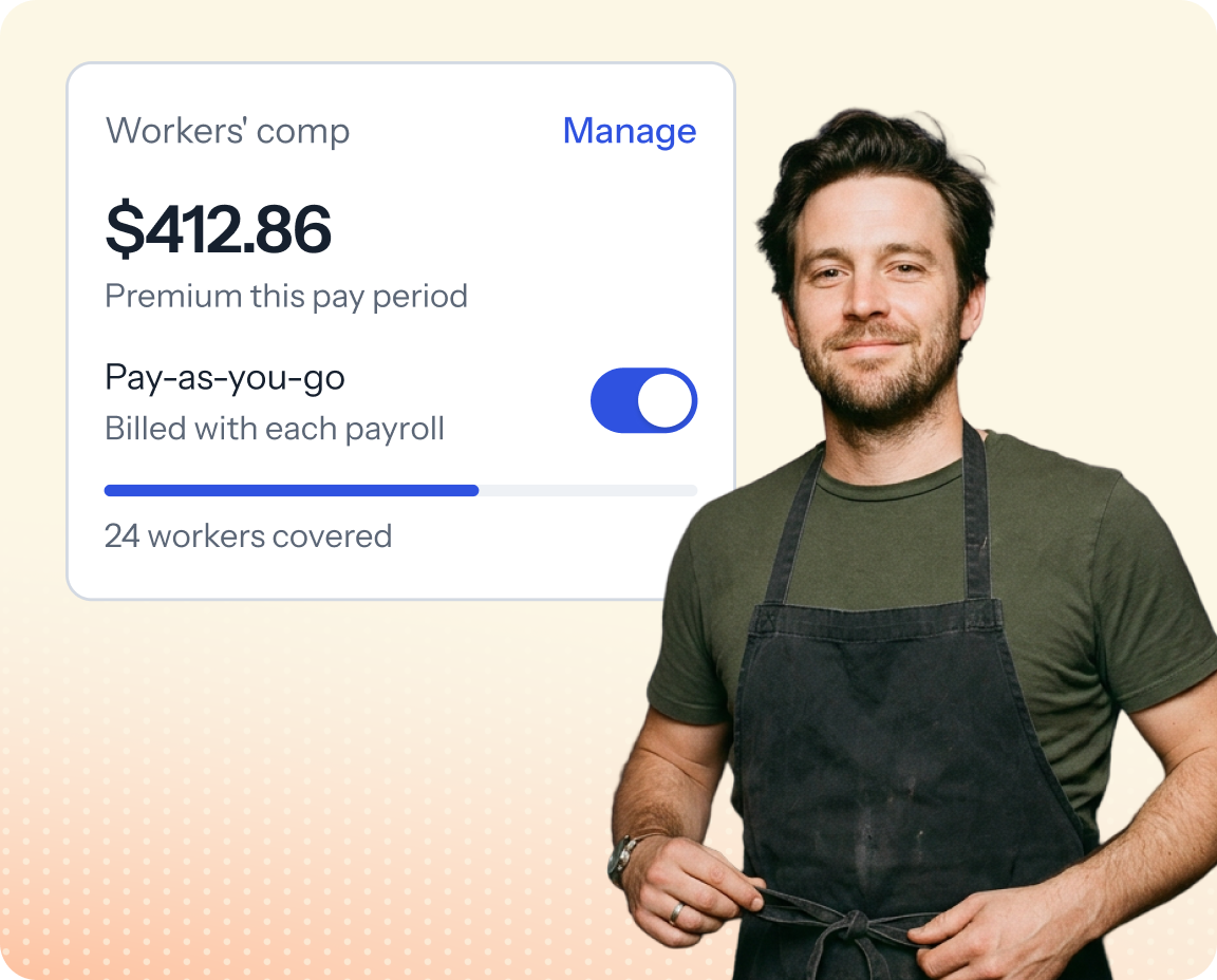 Workers' comp that moves with your payroll